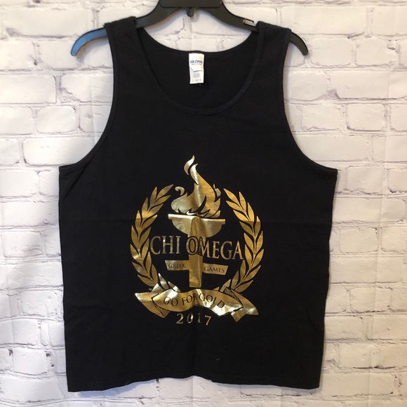 Gildan Tops - Chi Omega Greek Games tank top